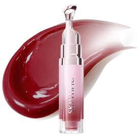 SKINTIFIC Serum Labial con Polipéptidos y Escualano – Gloss Hidratante con Vitamina C, Brillo Espejo, Aroma Natural y Sutil, No Pegajoso, 6.5ml(11 DUS