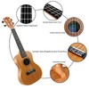EASTROCK Concert Ukulele Mahogany Beginner 23 inch Ukelele Big Package