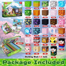 GraceDuck Magnetic Blocks - 200 PCS Build Dark Adventure Forest Castle - Magnetic Toys for Montessori Toddler Christmas Birthday Gifts STEM Sensory Toys for 3 4 5 6 7 8 9 10 Year Old Boys & Girls