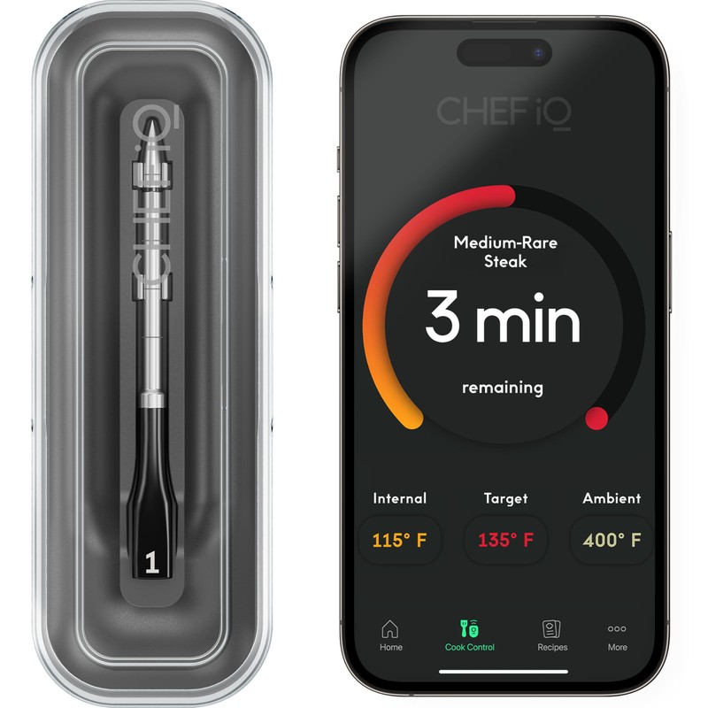 Chef iQ - Termómetro inalámbrico inteligente de carne con sonda