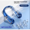 Unbranded Portable Neck Fan USB Rechargeable Neckband Air Cooler Pro