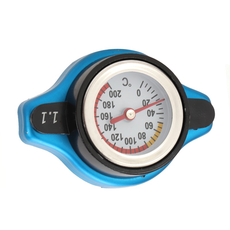 Aluminum Alloy Radiator Cap with Temperature Gauge Pressure Adjustment Leakproof