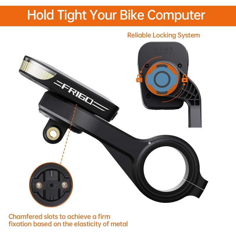 RAVEMEN AOM01 Bike Computer Mount, Out-Front Bike Computer Mount Compatible