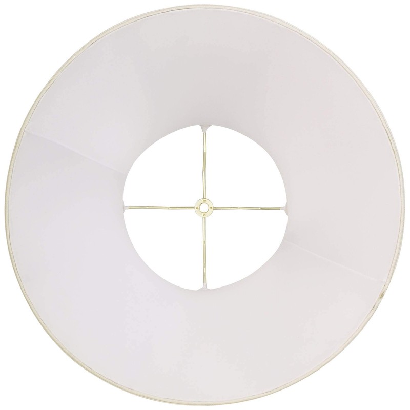 Creme Large Bell Lamp Shade 9" Top x 18" Bottom