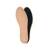 Natural Leather Insoles for Men with Activated Carbon Underlayer, Inserts,