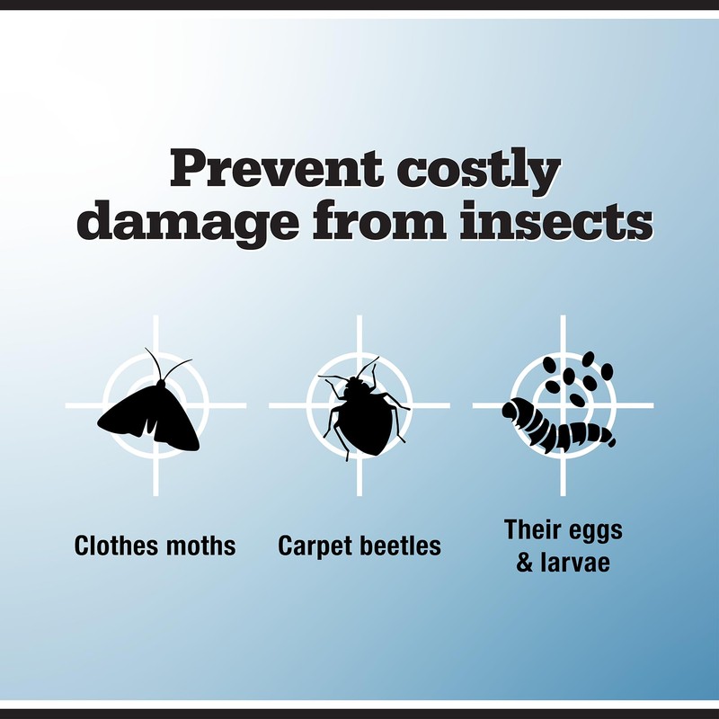 Reefer Galler NO Moth Closet Hanger - Kills Clothes Moths,