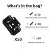 DecoBasics 20 Pack 1/2" Overlay Black Cabinet Hinges for Cabint