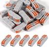 25PCS Lever Wire Connectors, Quick Connect Wire Splice Connectors Compact