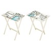 Cape Craftsmen Forever Home Rectangular TV Trays Table | Set