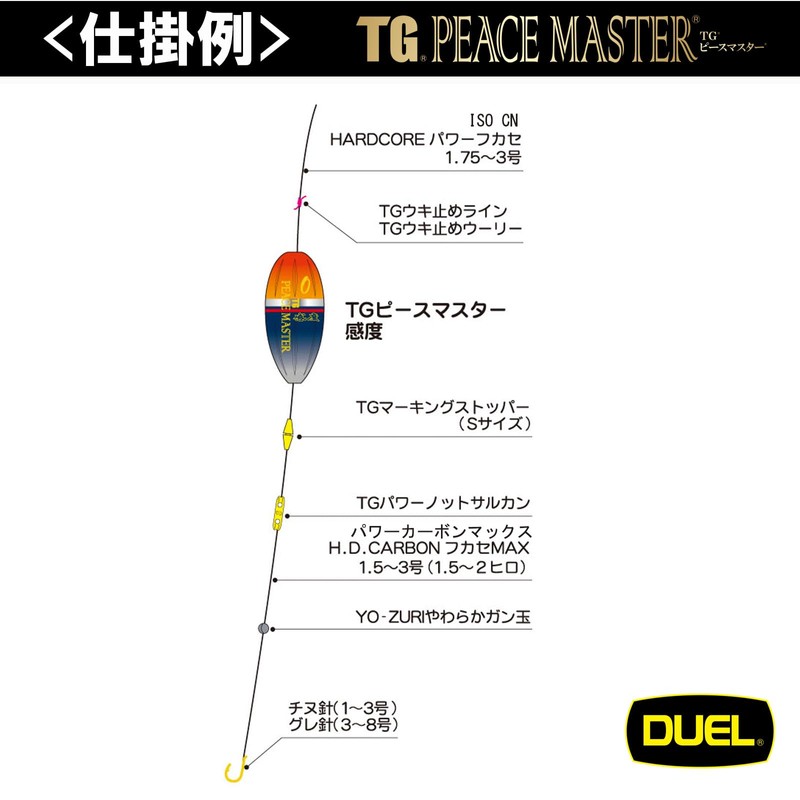 DUEL G1331-SO-Shining Orange Rock Fishing TG Peace Master Sensitivity 0.2