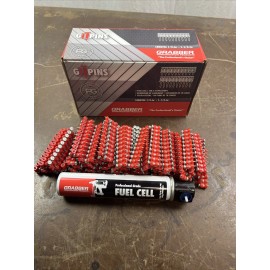 Grabber Construction 1000X BOX gttp012 GRABBER CEILING TRACK PINS 1/2" W/ FUEL CELL PASLODE