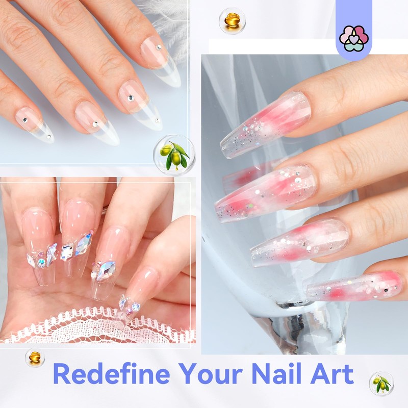 Saviland 5 in 1 Builder Nail Gel Clear 15 ml