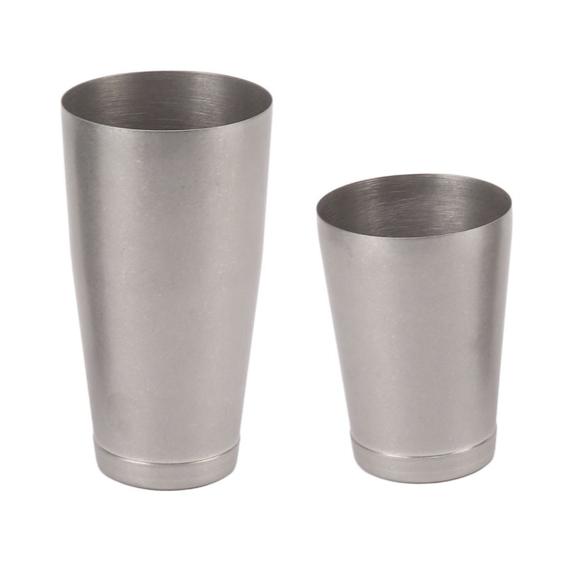 304 Stainless Steel Cocktail Shaker 2 Section Bartending Mixer Bar