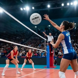 Balón Voleibol Molten V58r Hule Natural                                                                                                               