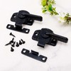 2pcs Smoker Door Latch Kit with 8 Screws, Smoker Leaf