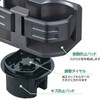 セイワ(SEIWA) 車内用品 ドリンクホルダー コンパクトツインカップホルダー ダークグレー WA65 カフェカップ2本収納