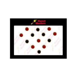 Comet Busters Traditional Small Round Black Red Bindi Face Jewels Multicolor Indian Bindi for Women