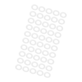 GLOKUUCA Nylon Flat Washers - 50 Packs Flat Washers Assortment Kits Fits for Screw and Bolts - M18 x 27mm x 1mm Clear
