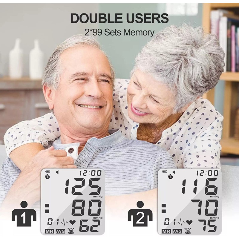 ZIQING Automatic Upper Arm Blood Pressure Monitor Digital Machine Meter