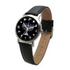 Hebrew Numbers Brushed Chrome Unisex Size Round Watch Has Black