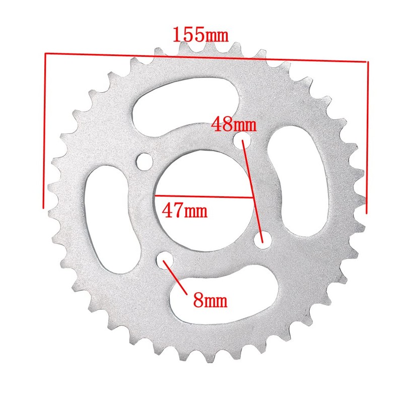 420x96 Chain 14T Front 37T Rear Sprocket Kit for The
