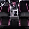 CAR PASS Bling Rhinestone Car Seat Covers Leather Shining Diamond