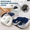 Ergonomic Memory Foam Seat Cushion with Adjustable Width & Dual