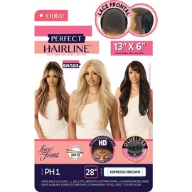 Outre Lace Front Wig -Perfect Hair Line 13X6 - PH 1 (BROWN COPPER SWIRL)