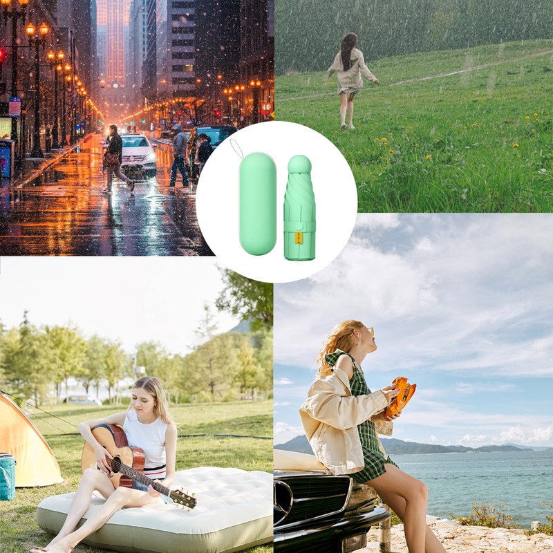 EEPLUYTY Mini Umbrella, Six Bone Umbrella, UV Protection Umbrella, Outdoor