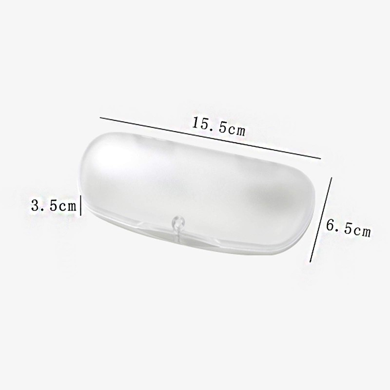 ZARSIO 3 Pieces Hard Shell Glasses Cases Plastic Frosted Translucent