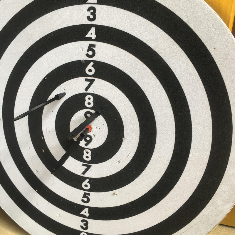 HUAAO 10 dardos de acero inoxidable 440C para diana