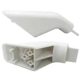 2 Pack WB7X7189 for GE Range Oven Door Handle White End Cap