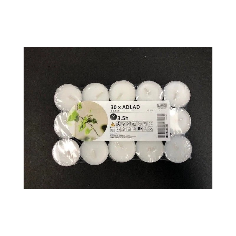 IKEA 30 x IKEA candle scented ADLAD tealight candles -