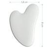 Gua Sha White Jade Stone - Massager for Face, Eyes,