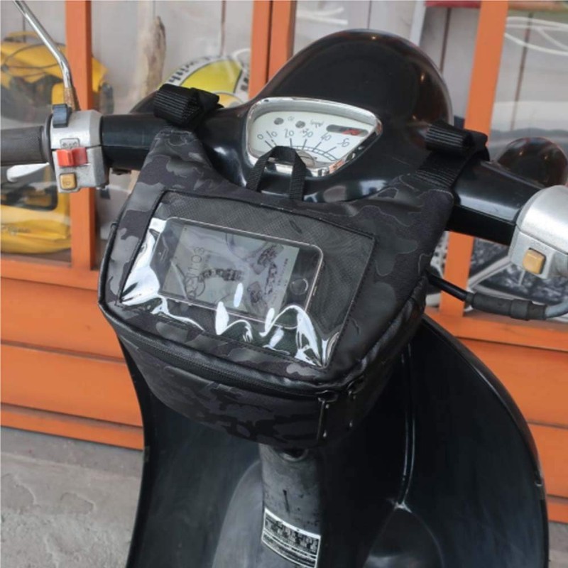 JAM'SGOLD SCMAP Scooter Pouch, Black/Camouflage JGB-928