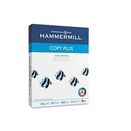 Hammermill : Copy Plus Multipurpose Paper, 92 Brightness, 20lb, Letter, White, 5,000 Sheets -:- Sold as 2 Packs of - 10 - / - Total of 20 Each