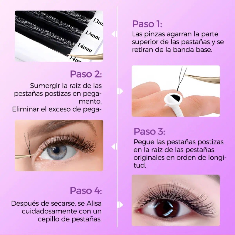 Blister Extensiones De Pestañas Itntfn U-shaped Yy Lash