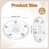 sourcing map 3Pack Acrylic Lazy Susan Turntable, 3" Spinner Lazy