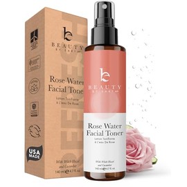 Spray de agua de rosas para la cara, fabricado en Estados Unidos con ingredientes hidratantes naturales y orgánicos para una piel brillante, sin alcoh