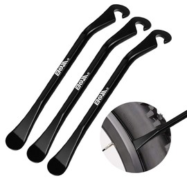 Set of 3 Tyre Levers, Bicycle, Black Bicycle Tyre Lever, Metal Bicycle Repair Kit, Carbon Steel Tyre Lever, Tyre Lever for Mountain Bike, Road Bike, Bicycles, Inner Tube Tyre Change Tool