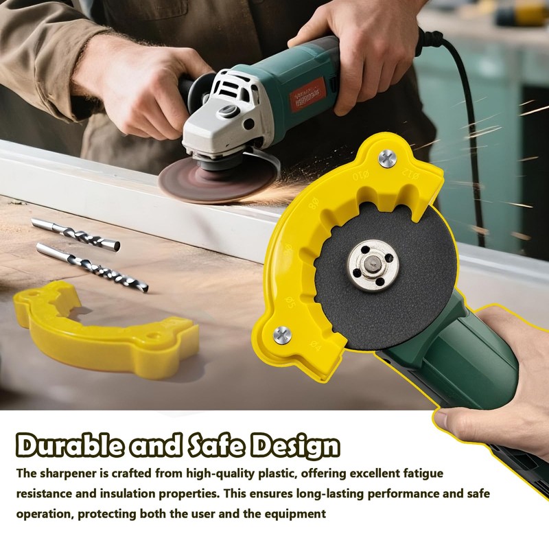 2 Pack Drill Bit Sharpener for All Bits - Multipurpose