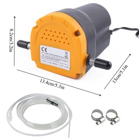 TONZACK Oil Change Pump Extractor, Diesel Pump Oil Pump 12 V 80 W, Diesel Pump Fuel Pumps, Fuel Transfer Pump with Pipes for Car, Motorcycle, Boat, Truck, RV,ATV