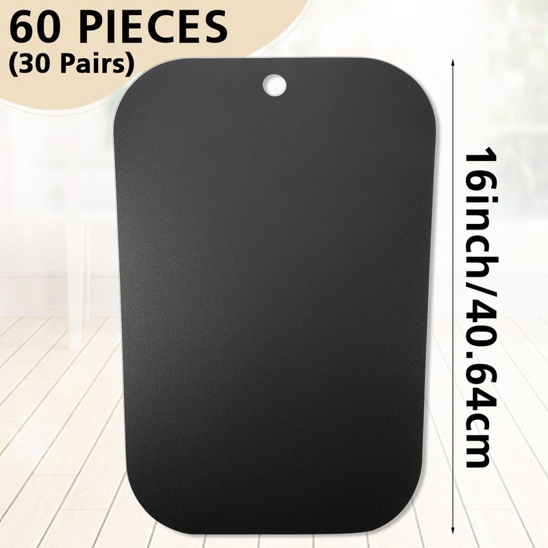 FoldTier 60 Pcs (30 Pairs) Black Boot Shapers Form Inserts