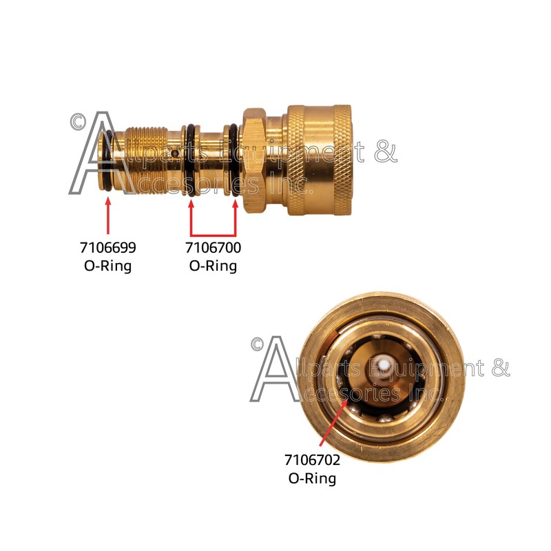 7106701 Simpson AAA 3/8" Quick Connect Outlet Fitting with Pre-Installed