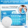 TravelSuds Laundry Detergent Packets (20 Pack) | Travel Detergent for