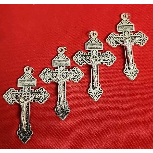 CHRISTIAN CATHOLIC Cross Pendant Crucifix with Sacred Heart, Lot of