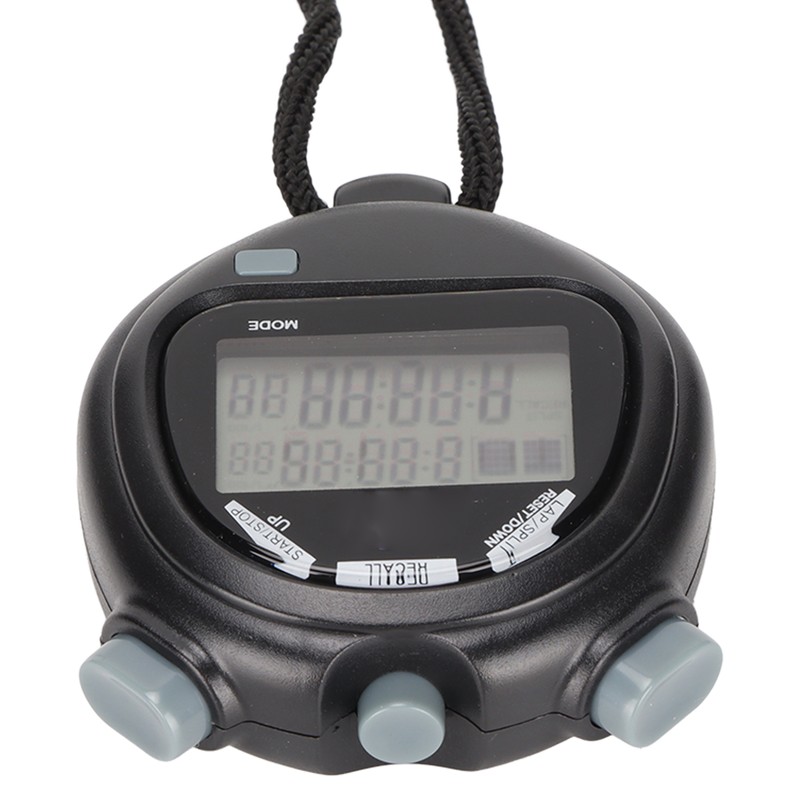 Electronic Stopwatch Multifunctional 2 Lines Show Digital Sports Timer for