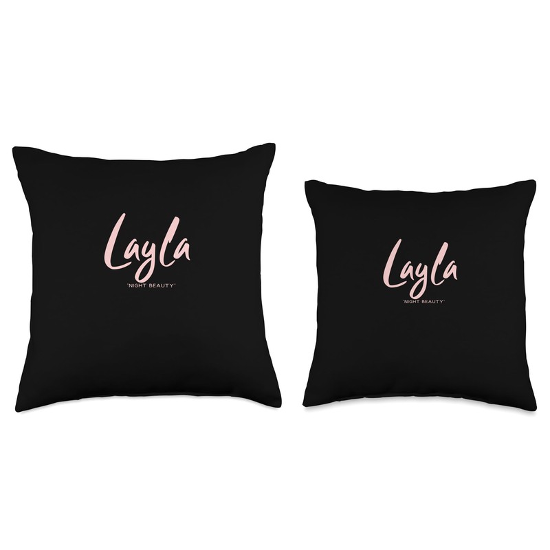 Layla - "Night Beauty" Throw Pillow