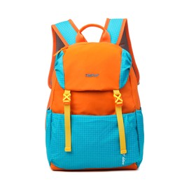PORRASSO Backpack Casual Daypack School Bag 15/25 L Lightweight Rucksack Large Nylon Bookbag for Women Men Business Travel Hiking Daily Use Orange B
