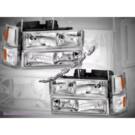 EAGLE EYES 1988-1999 Chevy Full Size C/K Tahoe  Headlights Parking Corner Lights 8 Pieces